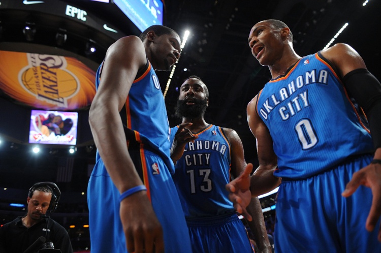 雷霆三少得分全部進(jìn)入歷史前20！他們是NBA歷史最大的如果嗎？